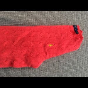Polo Ralph Lauren wool/cashmere neon sweater